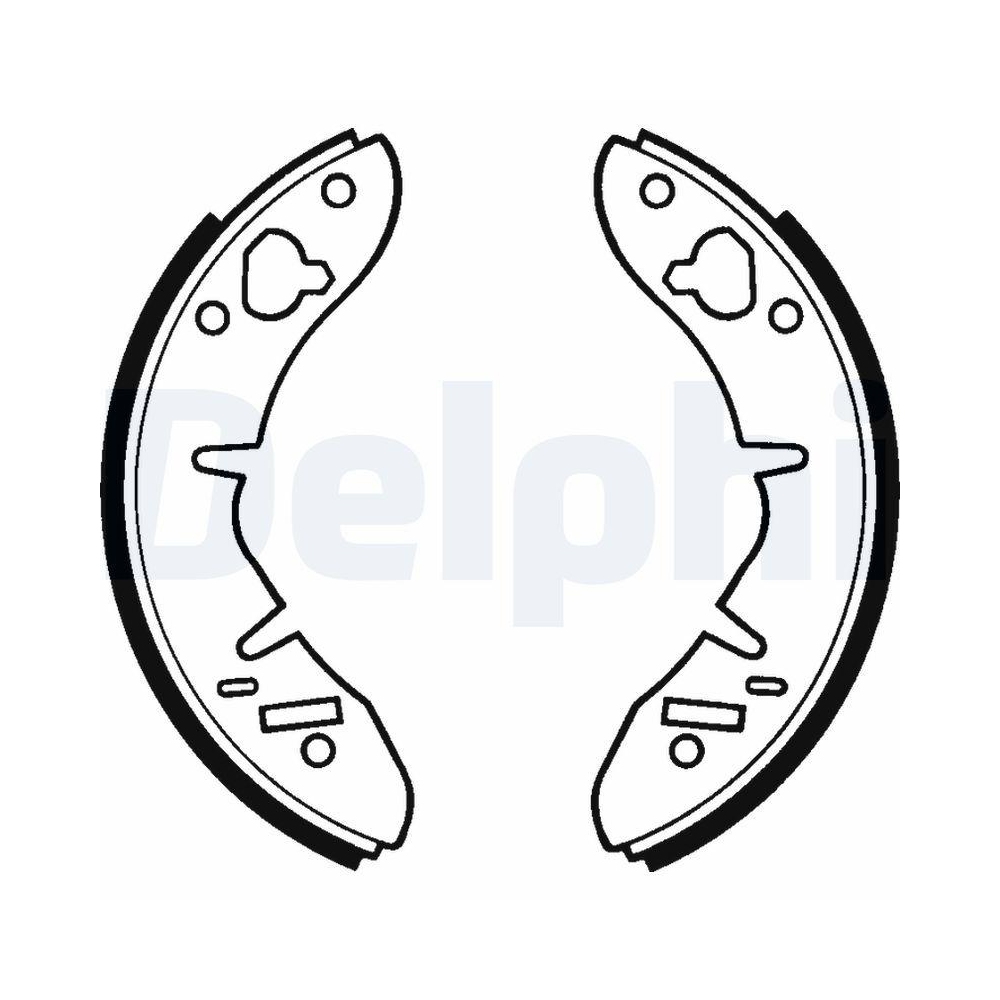 DELPHI LS1015 Bremsbackensatz f&uuml;r AUSTIN ROVER LEYLAND DAF RELIANT, Vorderachse