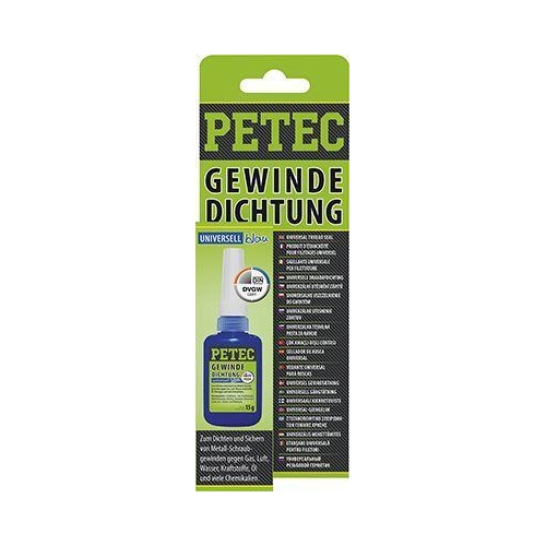 PETEC 4x 97216 Gewindedichtung Blau 15 g Fl&uuml;ssige Schraubgewinde Dichtmittel