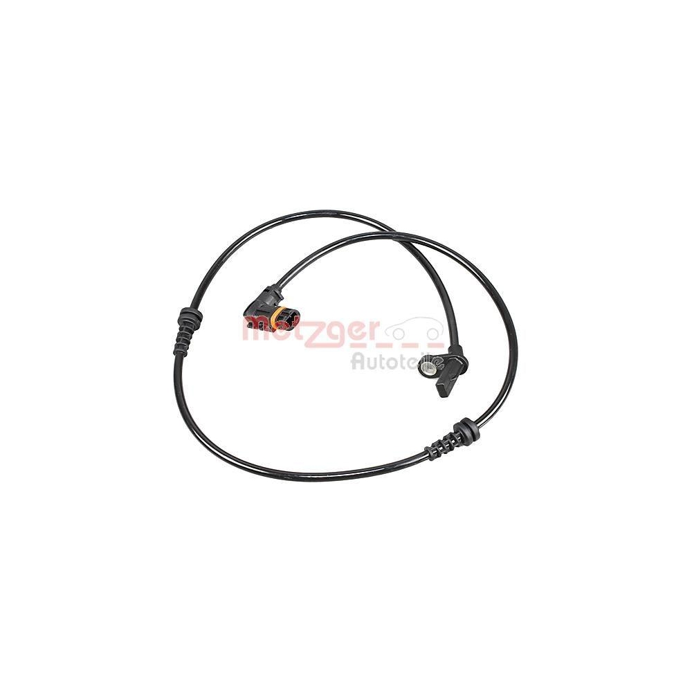 Sensor, Raddrehzahl METZGER 09001440 f&uuml;r MERCEDES-BENZ, Vorderachse links