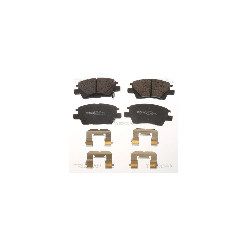 Bremsbelagsatz, Scheibenbremse TRISCAN 8110 24054 f&uuml;r OPEL, Vorderachse