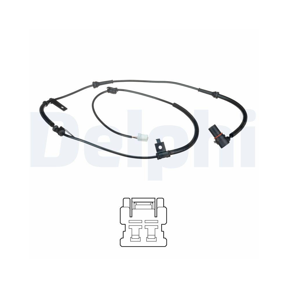 DELPHI SS20637 Sensor, Raddrehzahl f&uuml;r KIA, Hinterachse links