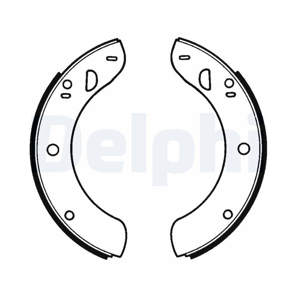 Bremsbackensatz DELPHI LS1018 für AUSTIN BEDFORD ROVER VAUXHALL LEYLAND DAF