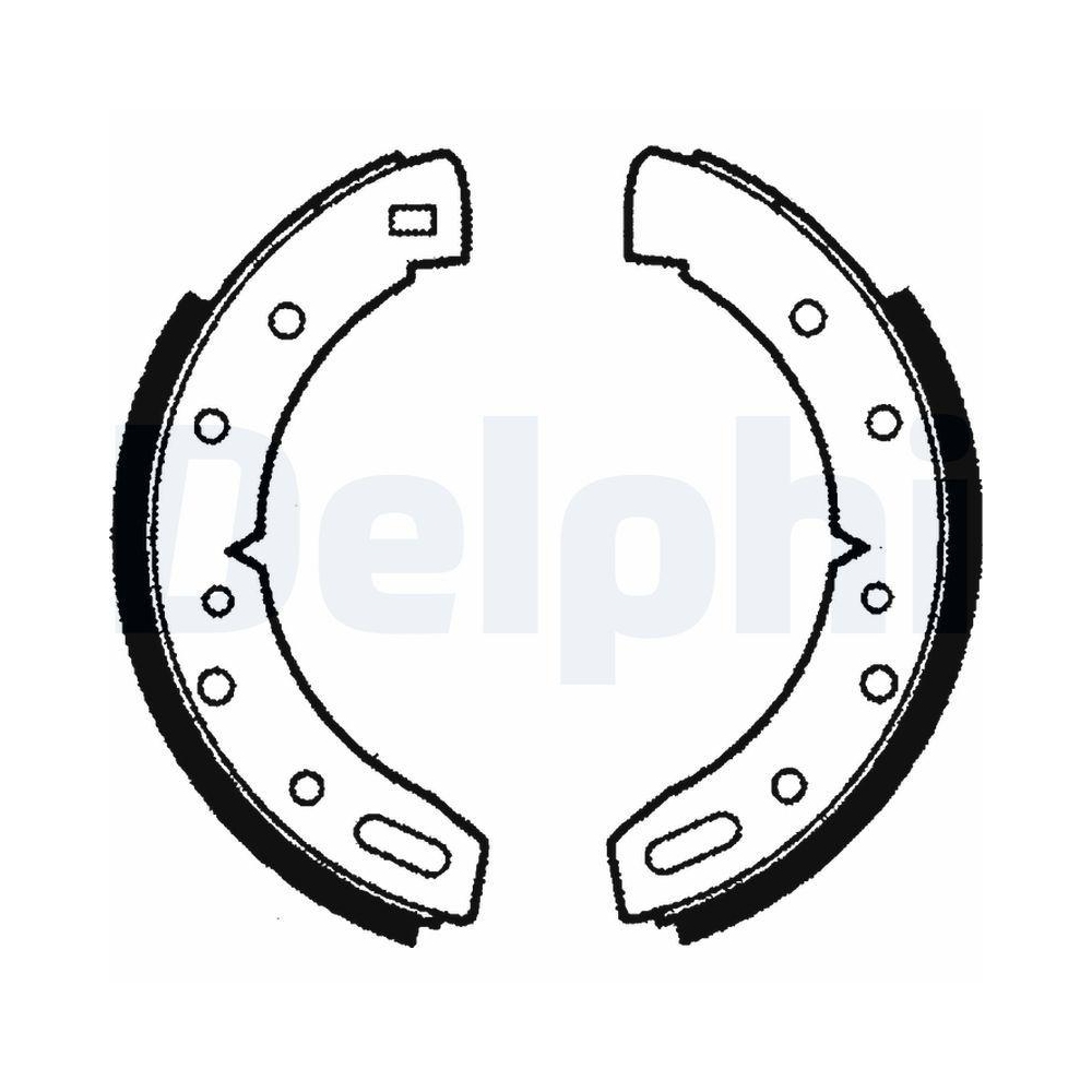 DELPHI LS1037 Bremsbackensatz für AUSTIN MG ROVER LEYLAND DAF RELIANT