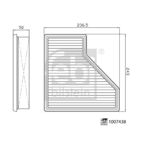 FEBI BILSTEIN 1007438 Luftfilter f&uuml;r GEELY
