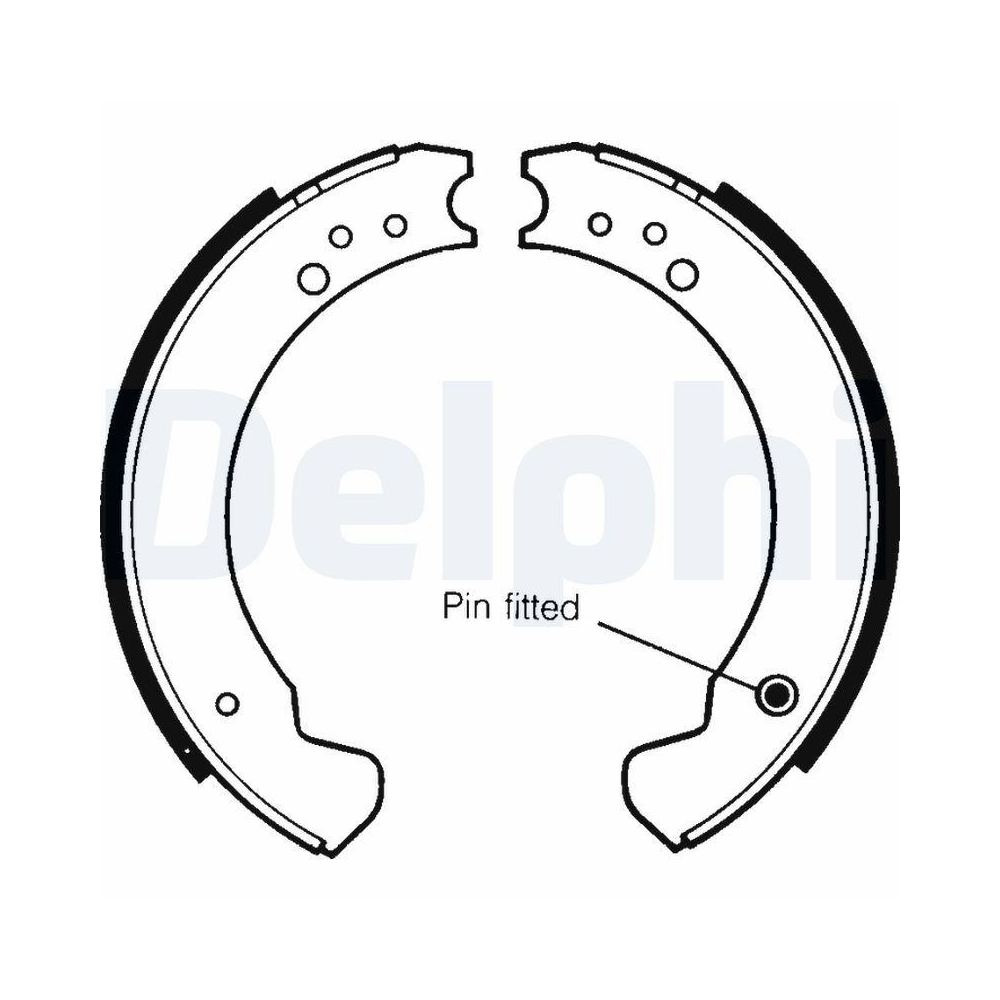 DELPHI LS1089 Bremsbackensatz f&uuml;r ROVER LEYLAND DAF SANTANA LAND ROVER
