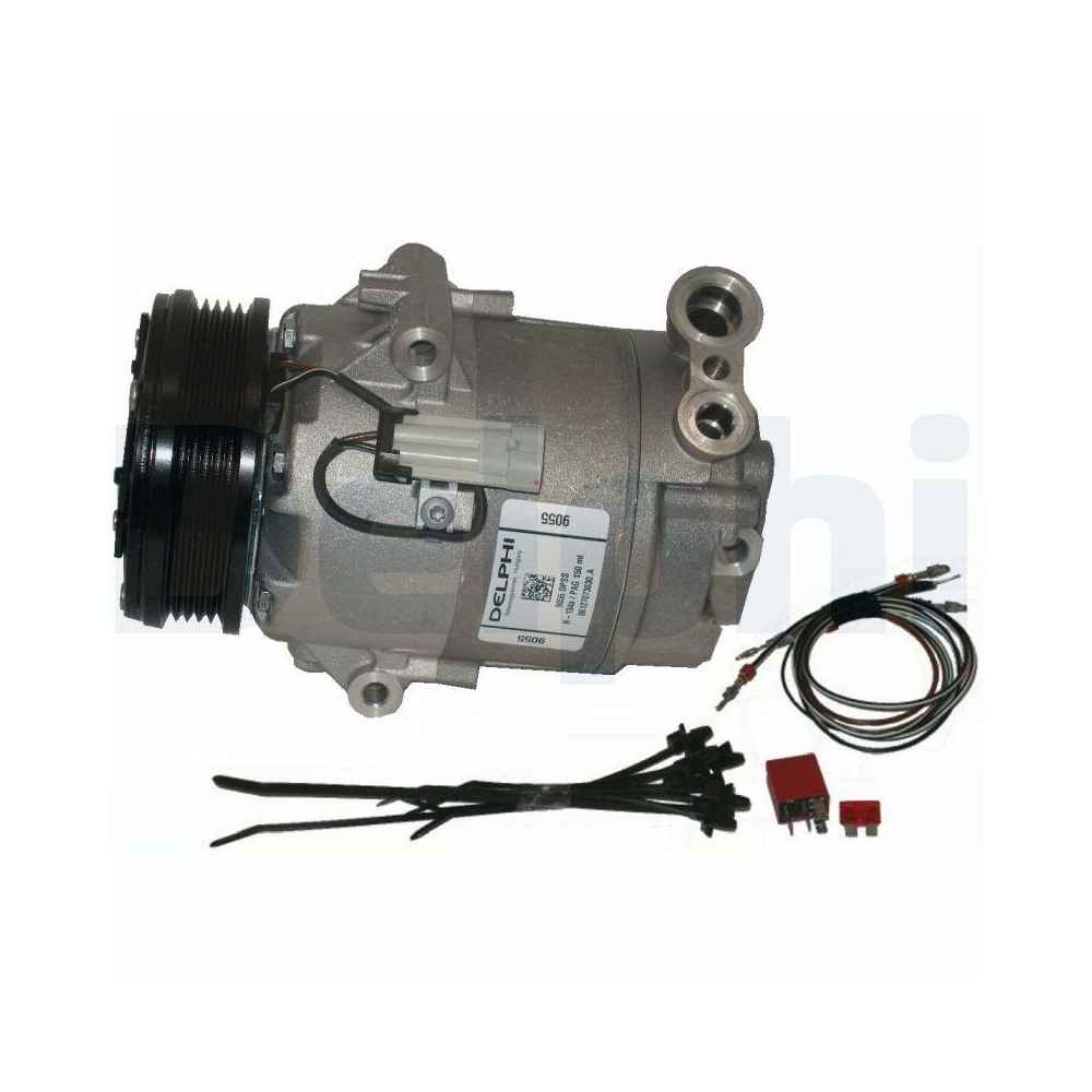DELPHI TSP0155458 Kompressor, Klimaanlage f&uuml;r OPEL VAUXHALL GENERAL MOTORS