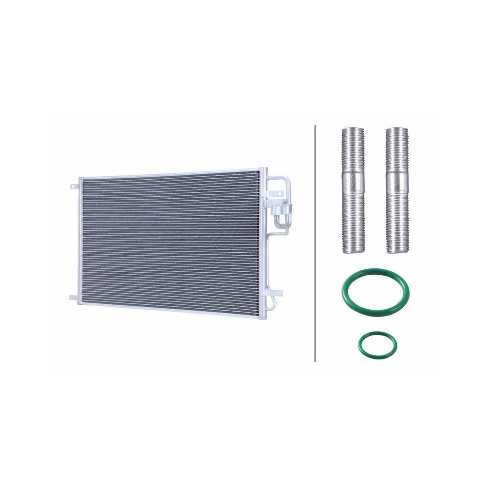 HELLA Kondensator, Klimaanlage 8FC 366 221-791 >>> Easy2Fit <<< für HYUNDAI KIA