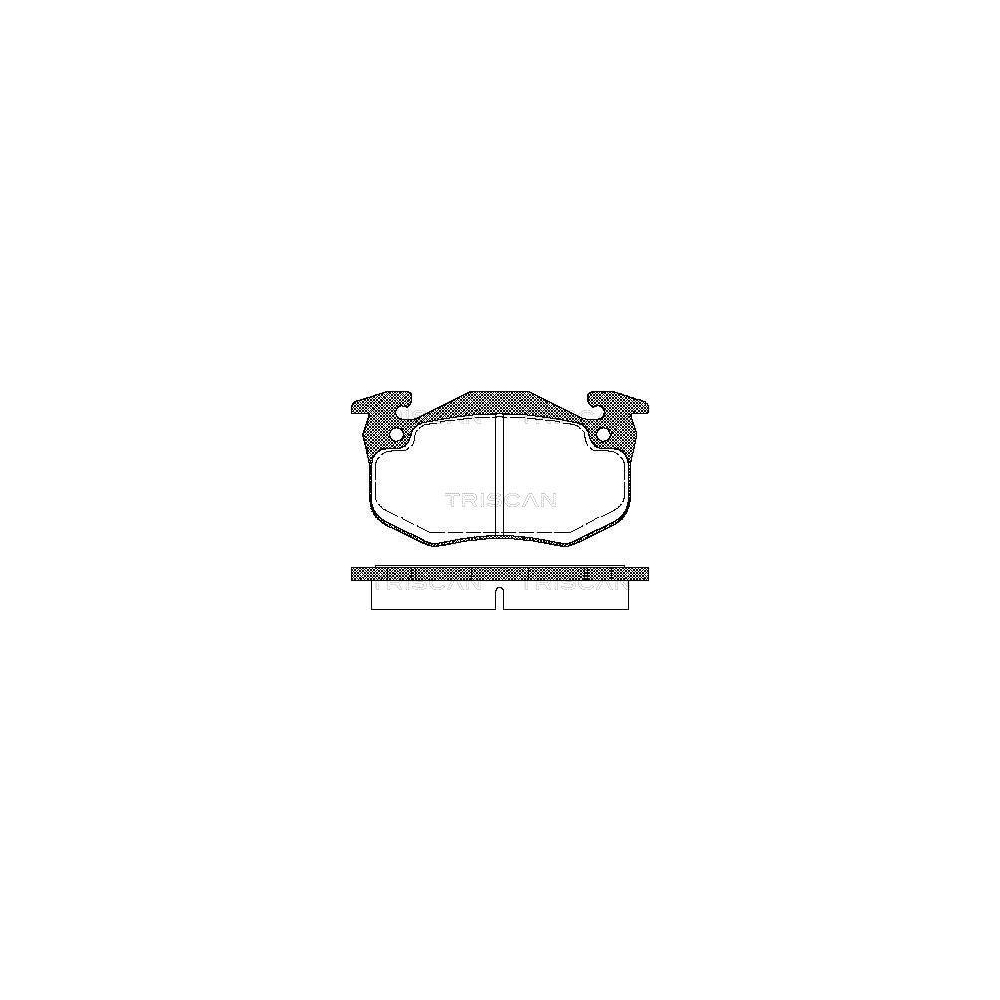 Bremsbelagsatz, Scheibenbremse TRISCAN 8110 25177 f&uuml;r RENAULT, Hinterachse