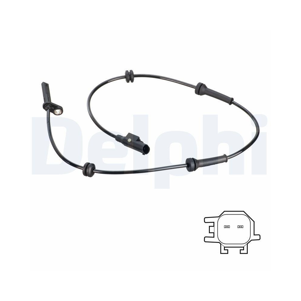 DELPHI SS20816 Sensor, Raddrehzahl f&uuml;r FIAT, Hinterachse rechts