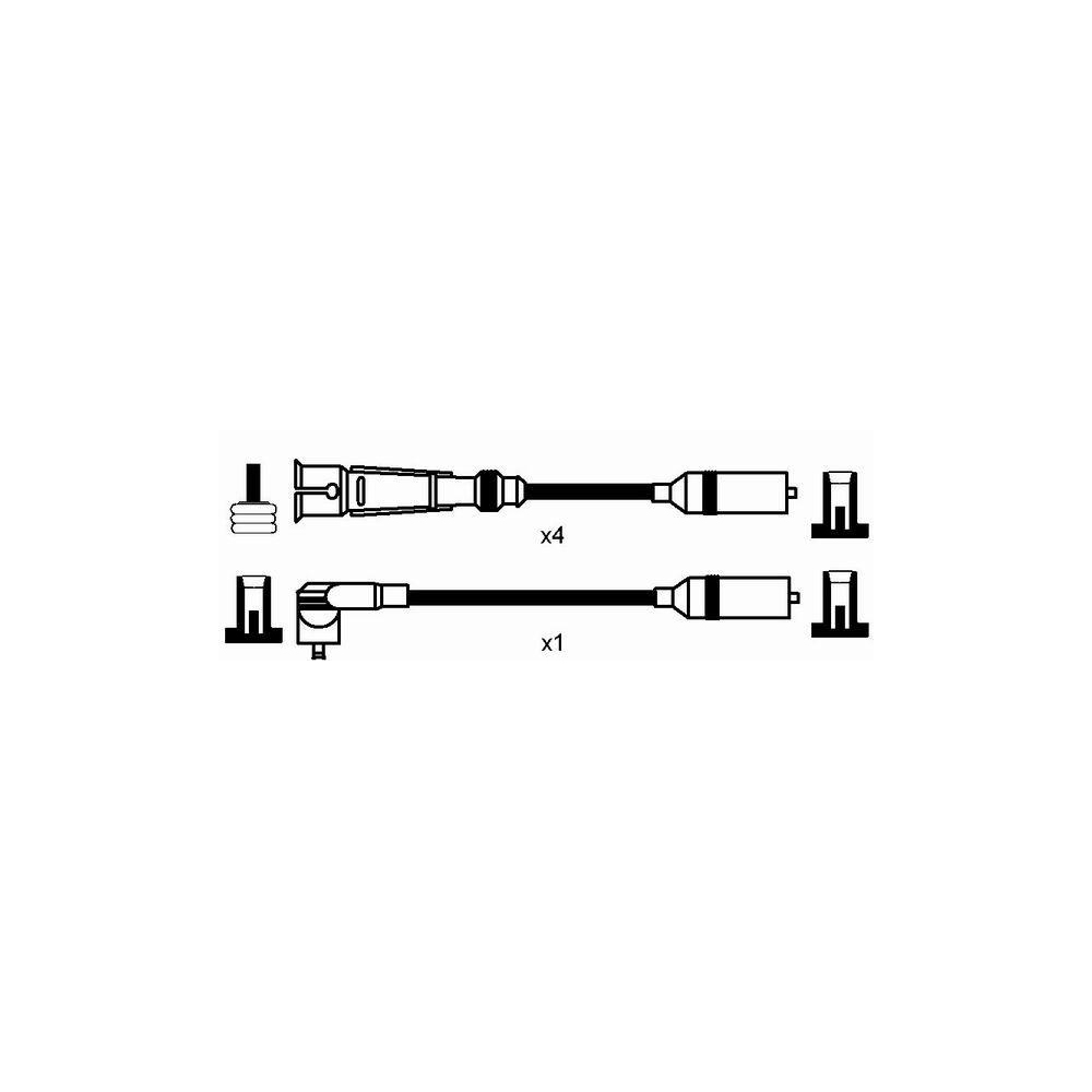 Z&uuml;ndleitungssatz NGK 0502 f&uuml;r AUDI SEAT SKODA VW LAMBORGHINI BENTLEY