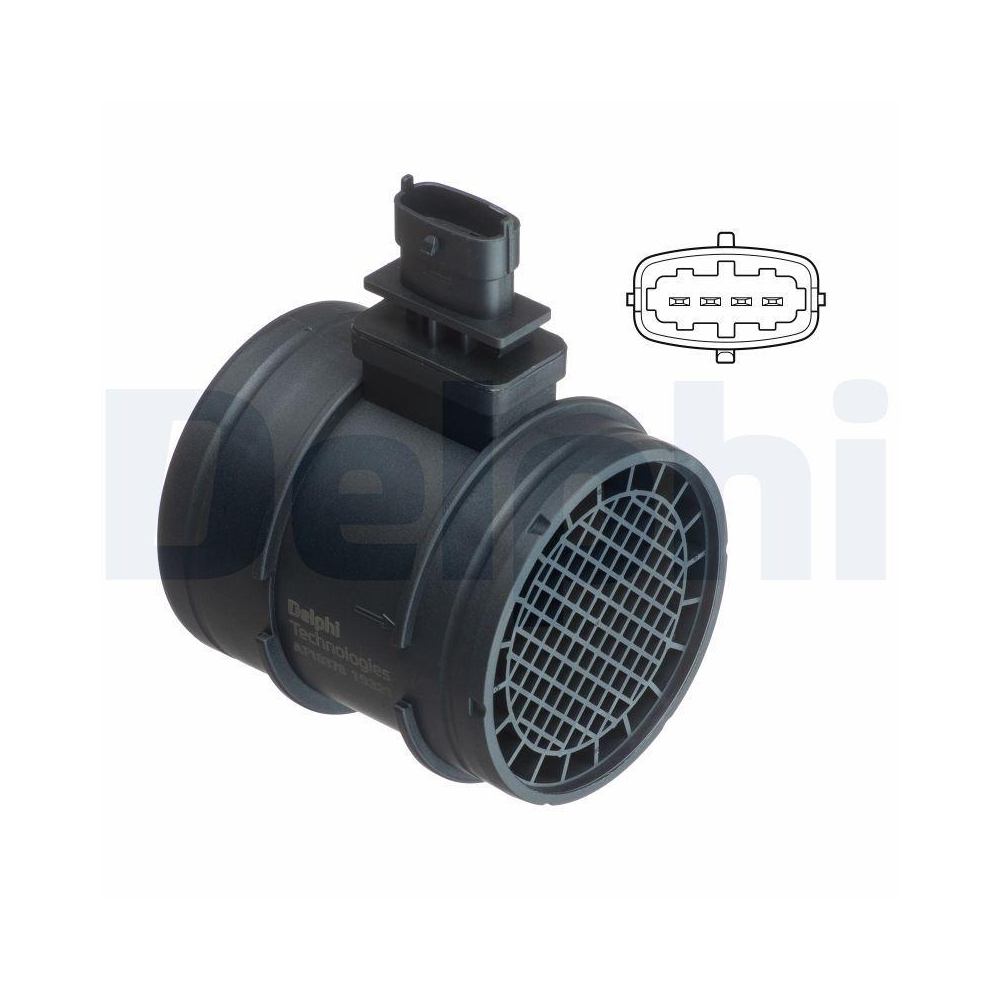 DELPHI AF10378-12B1 Luftmassenmesser f&uuml;r ALFA ROMEO FIAT IVECO LANCIA SAAB
