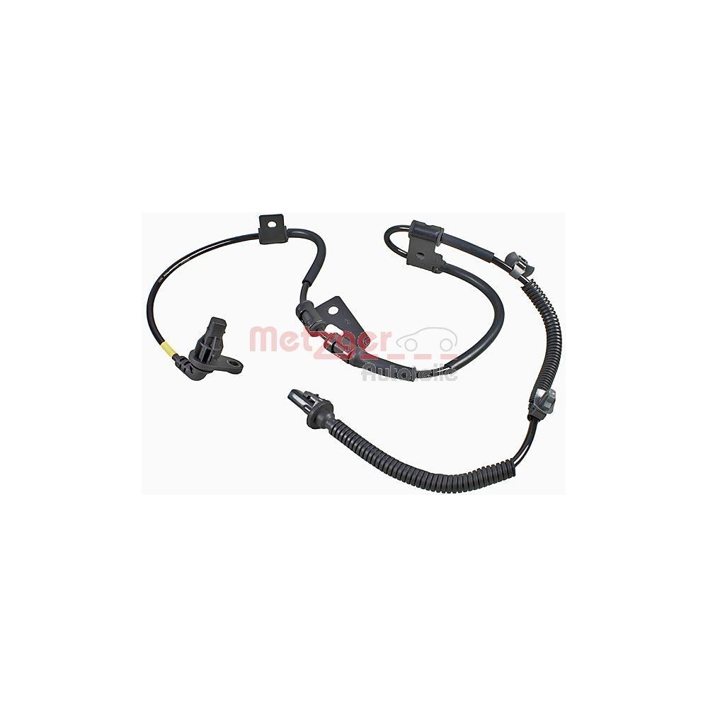 Sensor, Raddrehzahl METZGER 09001449 f&uuml;r HYUNDAI IKA, Vorderachse rechts