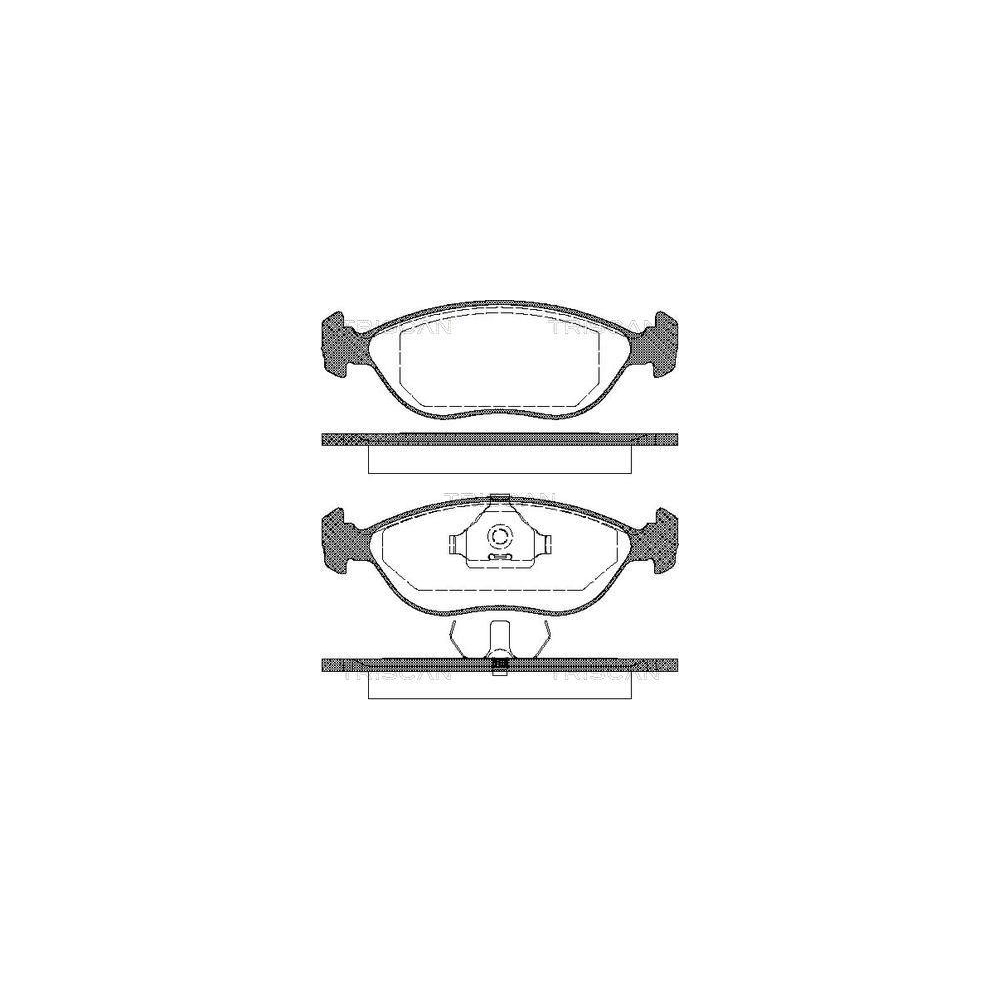 Bremsbelagsatz, Scheibenbremse TRISCAN 8110 27001 für VOLVO, Vorderachse