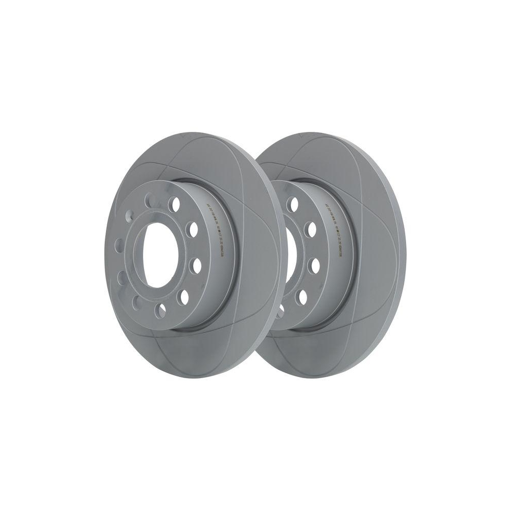 Bremsscheibe ATE 24.0312-0158.1 PowerDisc für SEAT SKODA VAG, Hinterachse