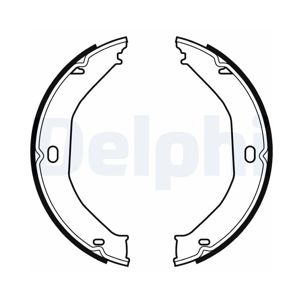 DELPHI LS2078 Bremsbackensatz f&uuml;r CHEVROLET JEEP HUMMER