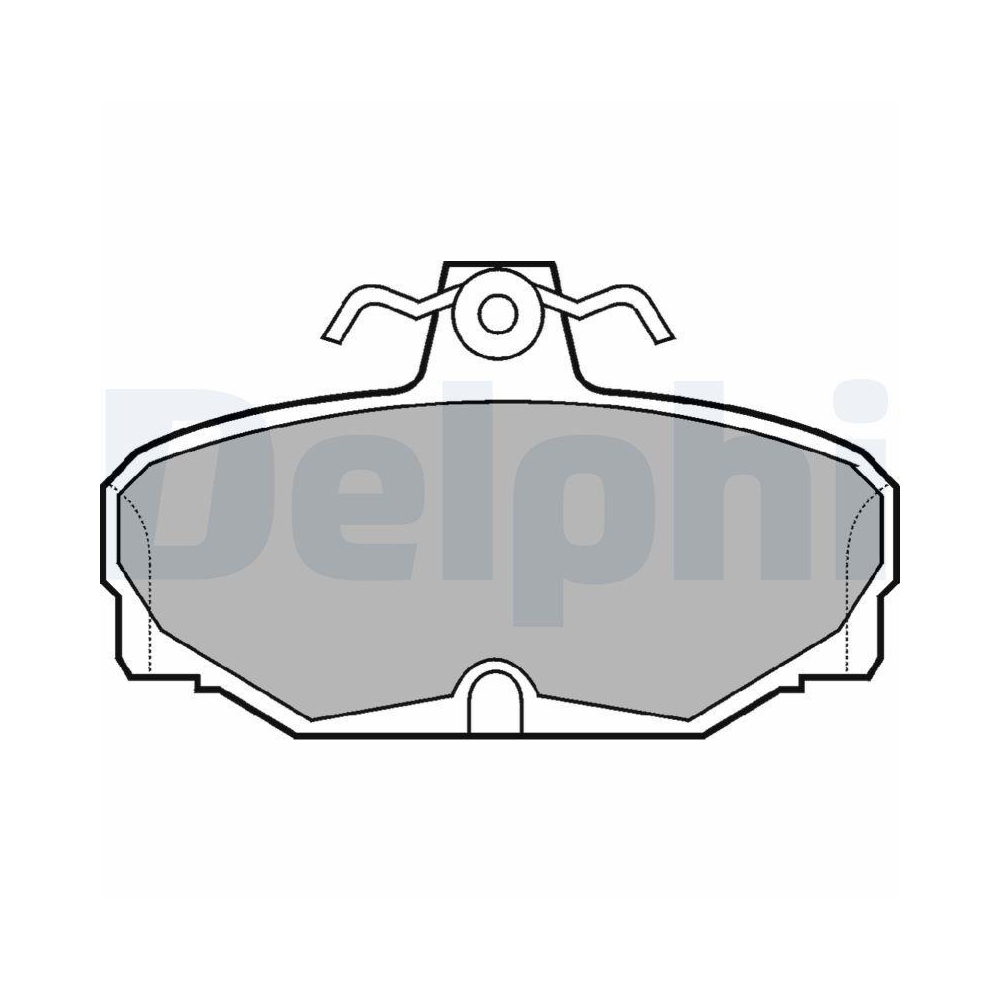 DELPHI LP507 Bremsbelagsatz, Scheibenbremse f&uuml;r FORD, Hinterachse