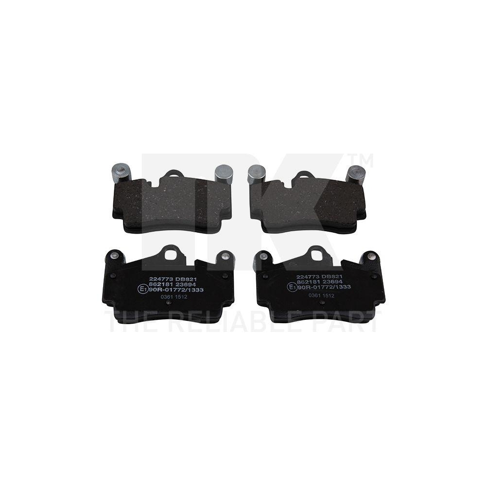 Bremsbelagsatz, Scheibenbremse NK 224773 f&uuml;r AUDI PORSCHE VW, Hinterachse