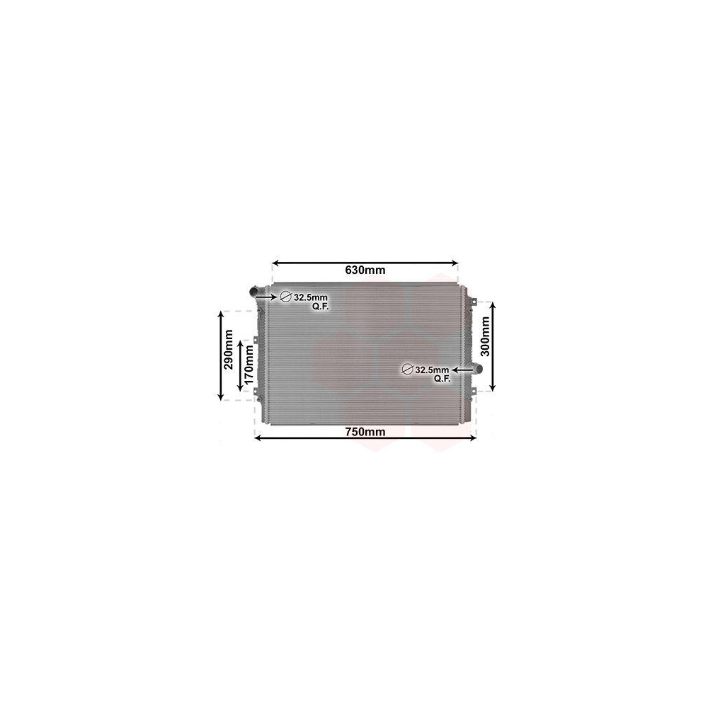 K&uuml;hler, Motork&uuml;hlung VAN WEZEL 58012713 f&uuml;r SKODA VW