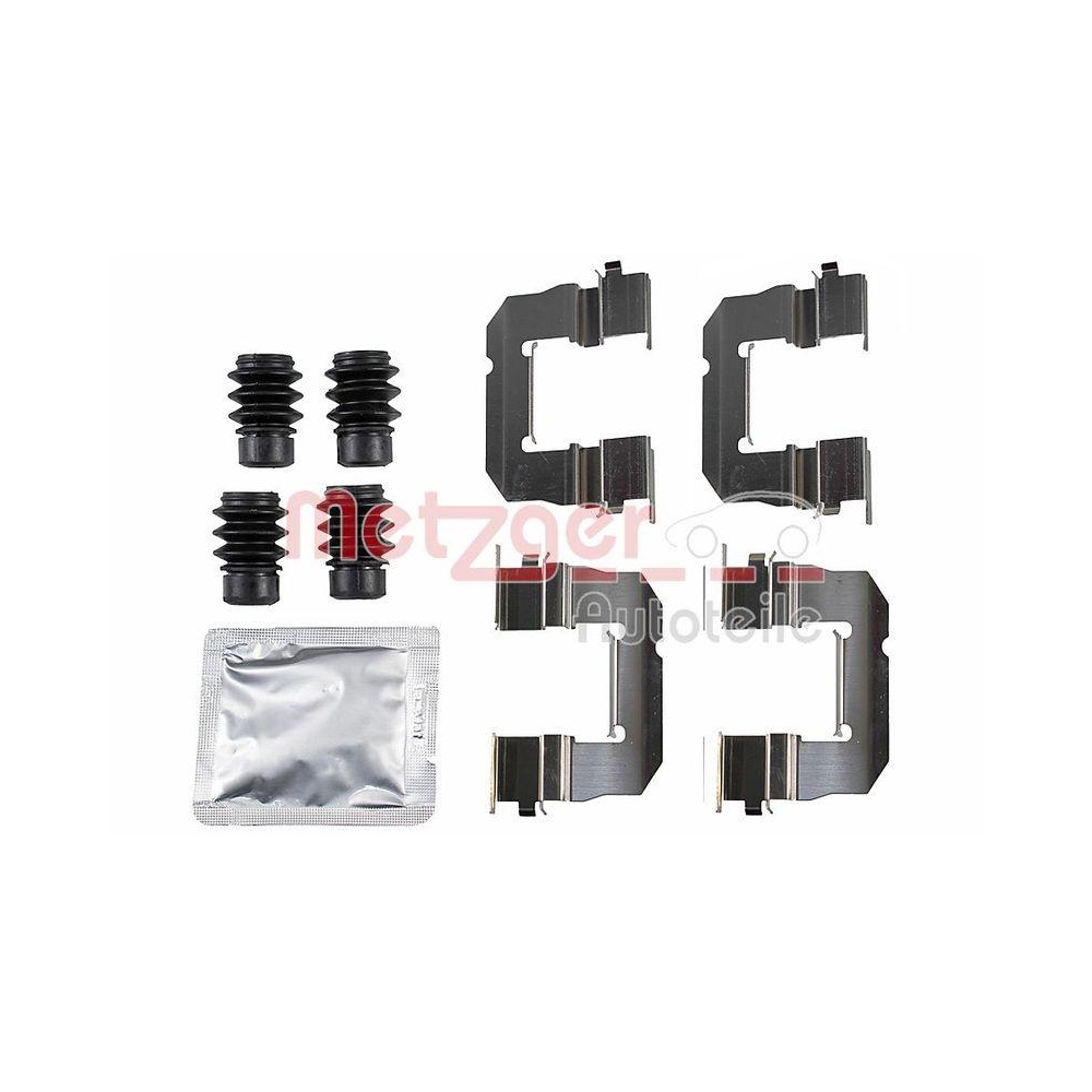 Zubehörsatz, Scheibenbremsbelag METZGER 109-0157 für, Vorderachse