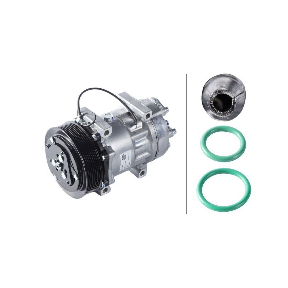 HELLA Kompressor, Klimaanlage 8FK 366 200-041 >>> Easy2Fit <<< f&uuml;r VOLVO