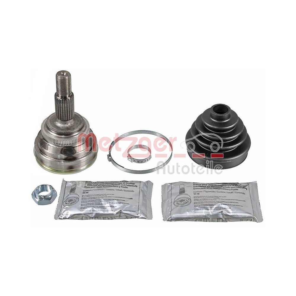 Gelenksatz, Antriebswelle METZGER 607-203 f&uuml;r AUDI, Hinterachse, Vorderachse