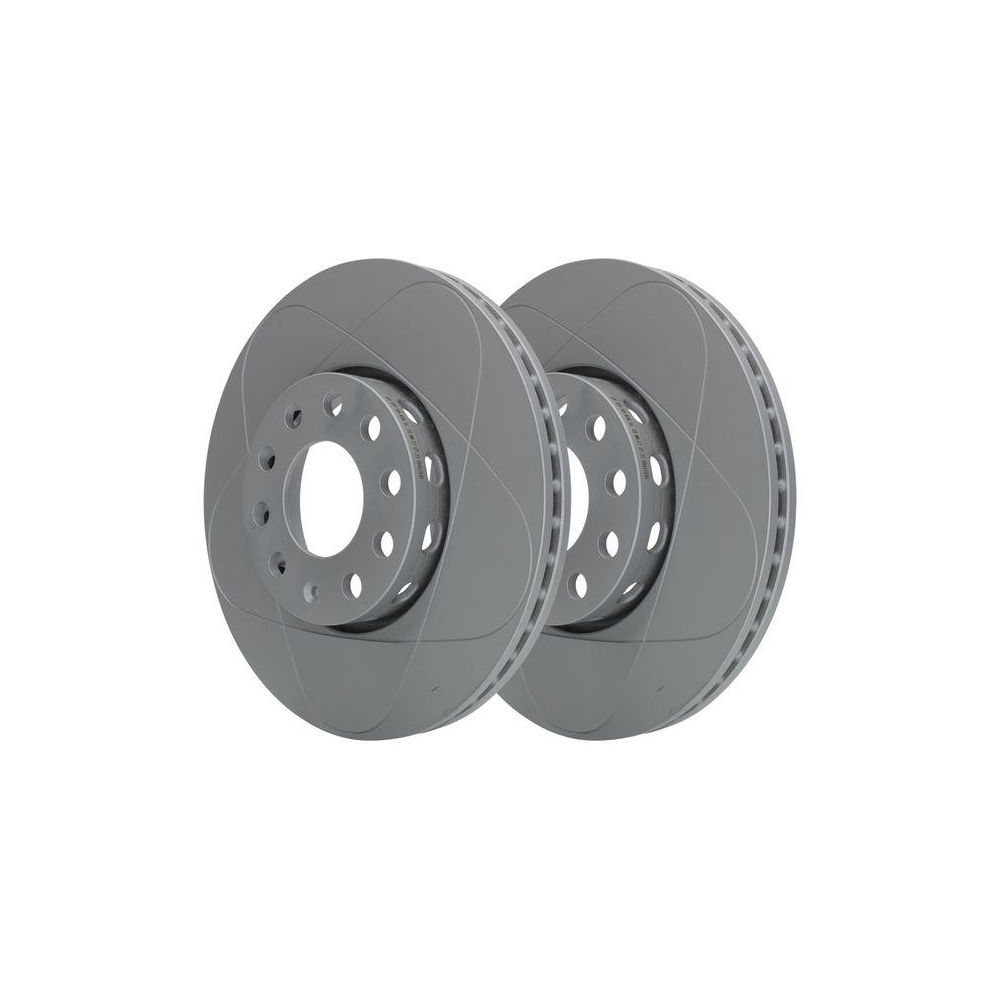 Bremsscheibe ATE 24.0325-0105.1 PowerDisc f&uuml;r SEAT SKODA VAG, Vorderachse