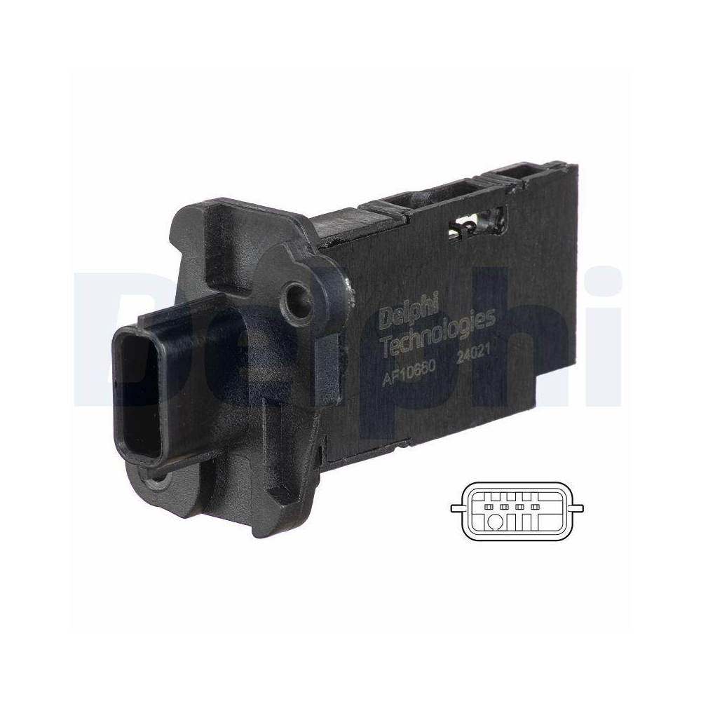 DELPHI AF10660-12B1 Luftmassenmesser f&uuml;r NISSAN OPEL RENAULT VAUXHALL CHEVROLET