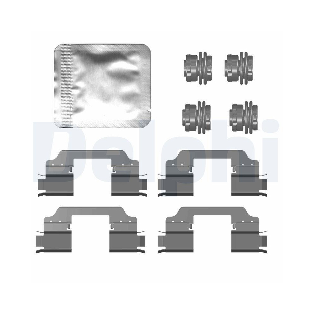 DELPHI LX0759 Zubeh&ouml;rsatz, Scheibenbremsbelag f&uuml;r, Vorderachse