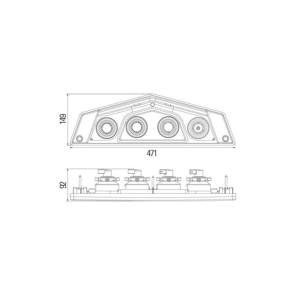 HELLA Heckleuchte 2VP 012 570-151 für, links