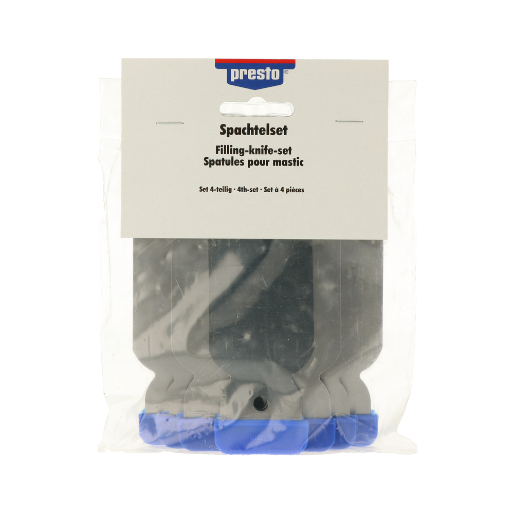 Spachtel PRESTO 701832 Spachtelklingen Metall Set á 4 Stück für