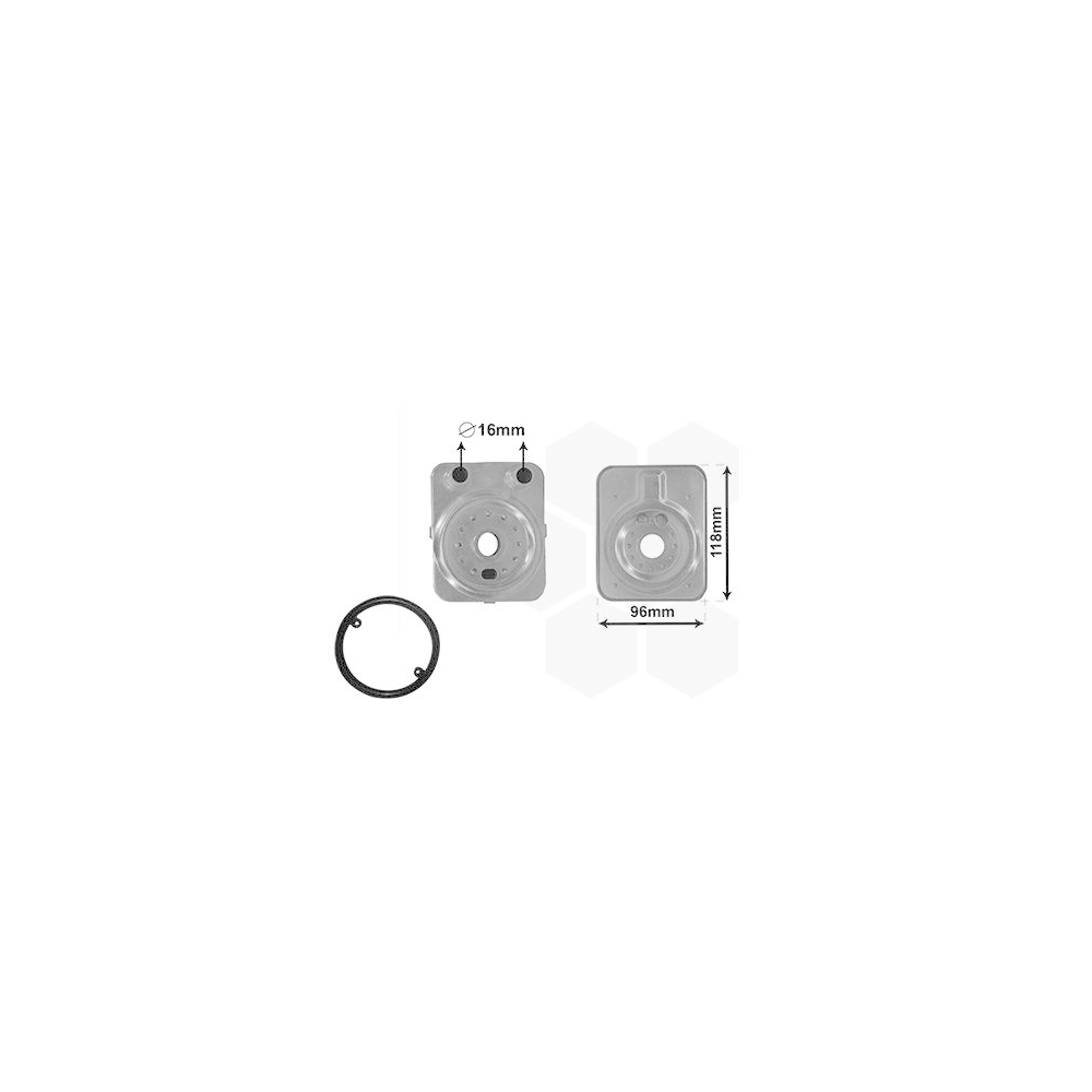 Ölkühler, Motoröl VAN WEZEL 58003093 *** IR PLUS *** für AUDI SEAT SKODA VW