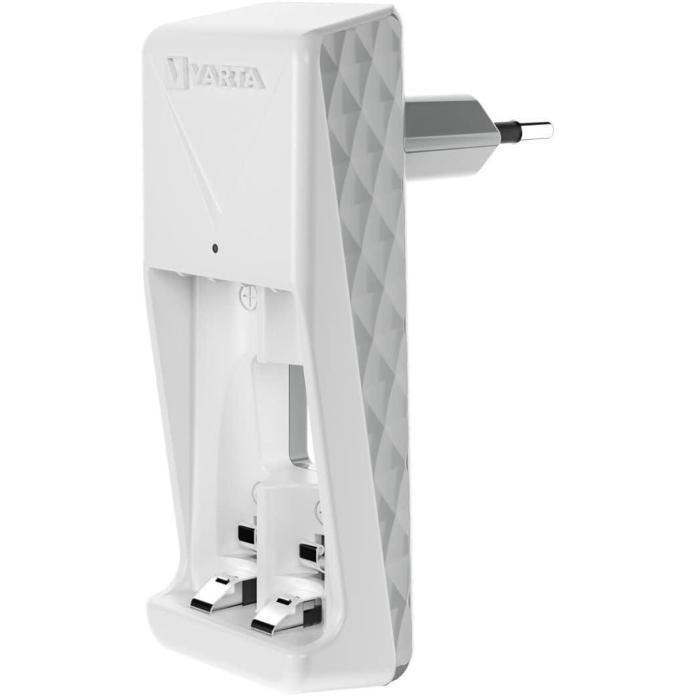 VARTA Mini Charger Ladegerät lädt 2 AA/AAA gleichzeitig & 2x AA Batterien