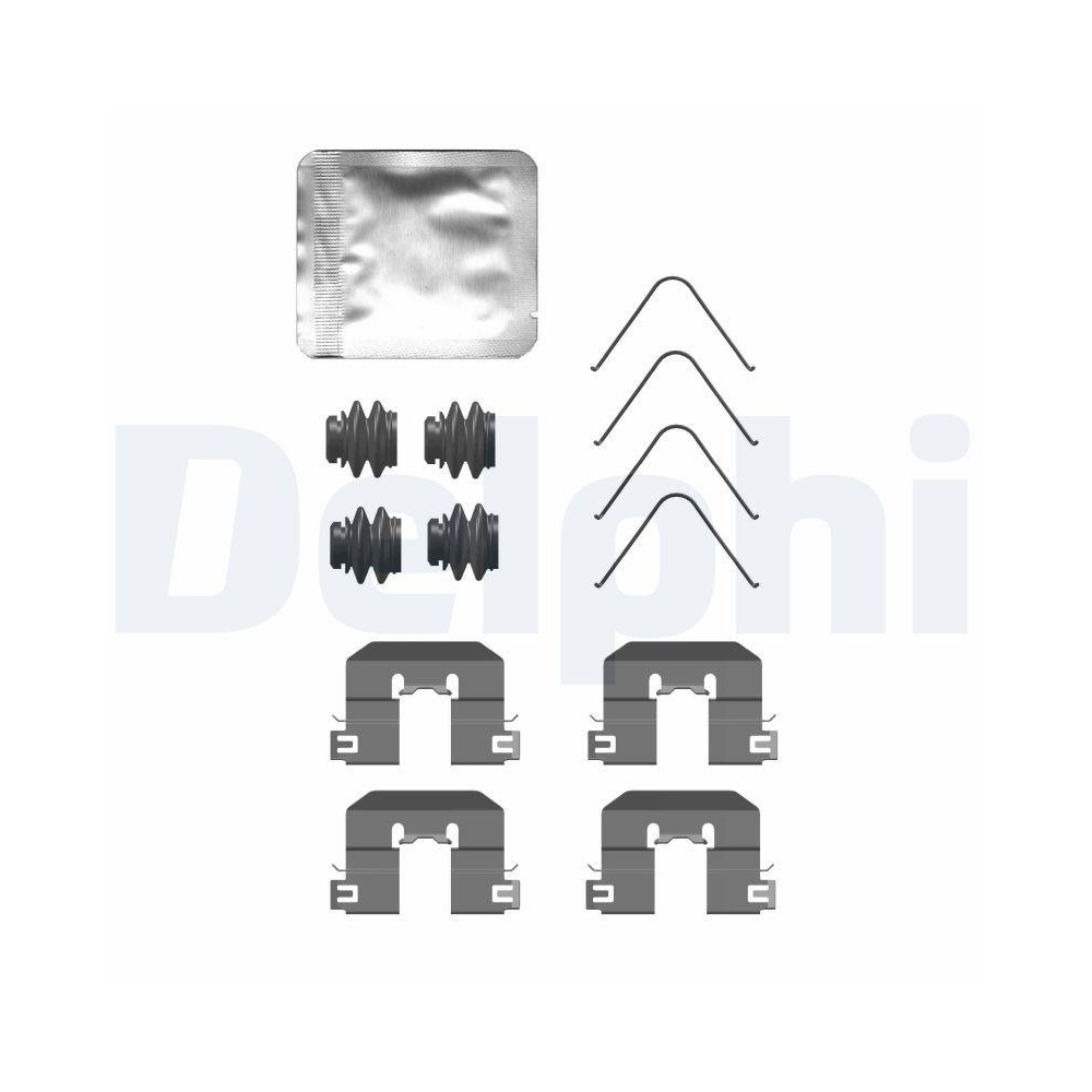 DELPHI LX0760 Zubeh&ouml;rsatz, Scheibenbremsbelag f&uuml;r HYUNDAI, Hinterachse