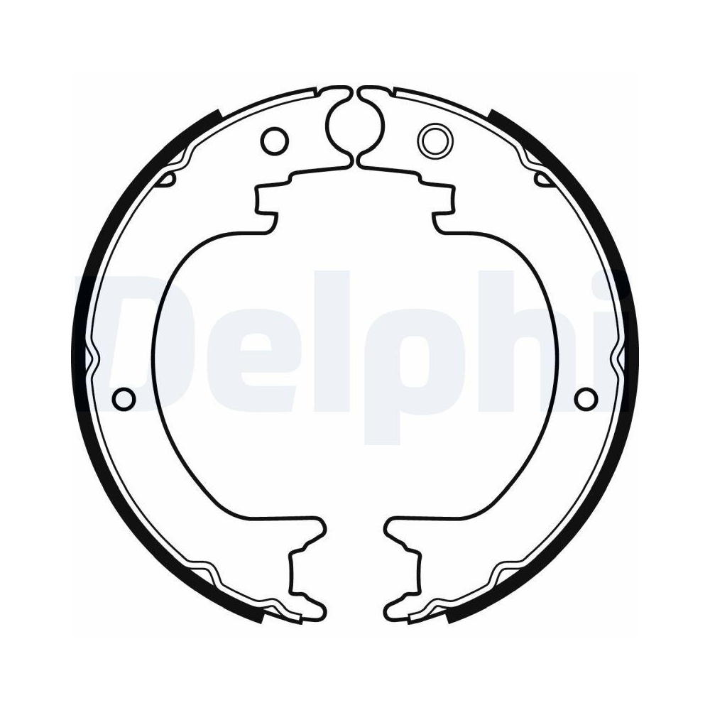 Bremsbackensatz, Feststellbremse DELPHI LS2082 für HONDA MITSUBISHI, Hinterachse