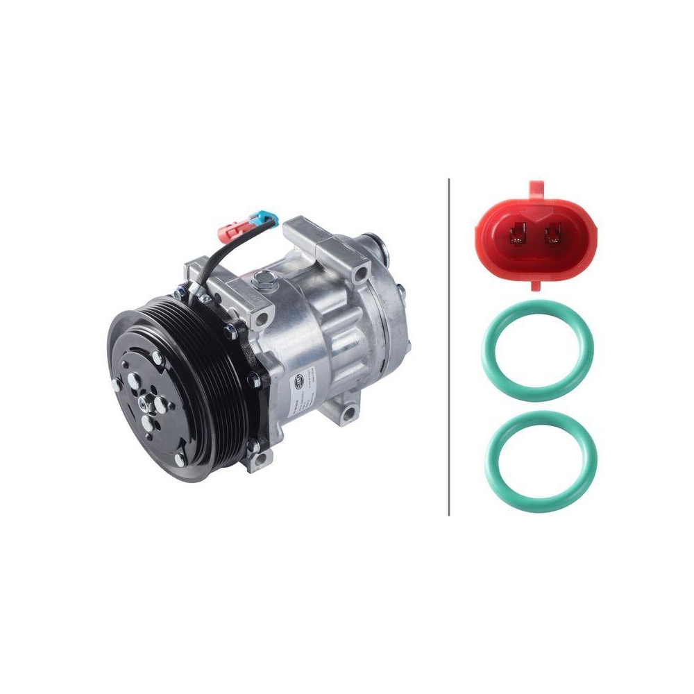 HELLA Kompressor, Klimaanlage 8FK 366 200-061 >>> Easy2Fit <<< f&uuml;r DAF