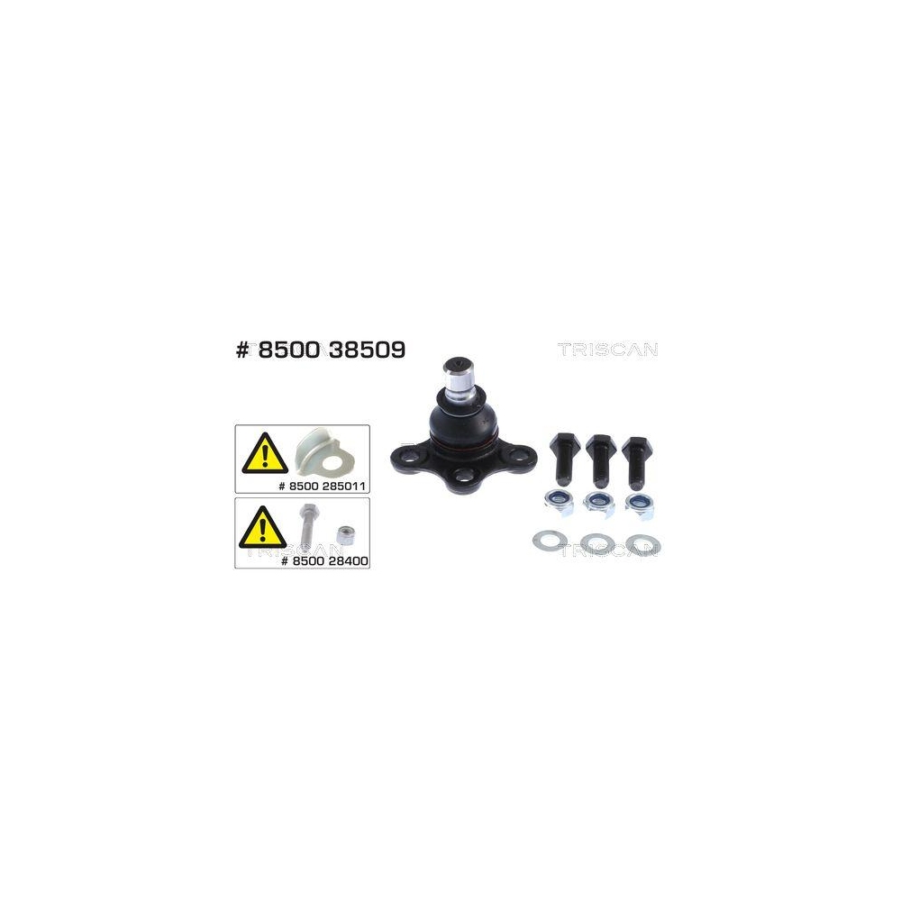 Trag-/F&uuml;hrungsgelenk TRISCAN 8500 38509 f&uuml;r CITRO&Euml;N PEUGEOT, Vorderachse, au&szlig;en