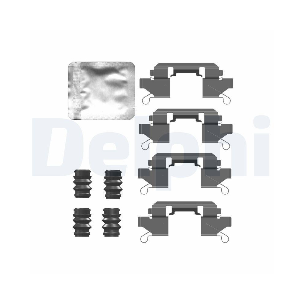 DELPHI LX0761 Zubeh&ouml;rsatz, Scheibenbremsbelag f&uuml;r, Vorderachse