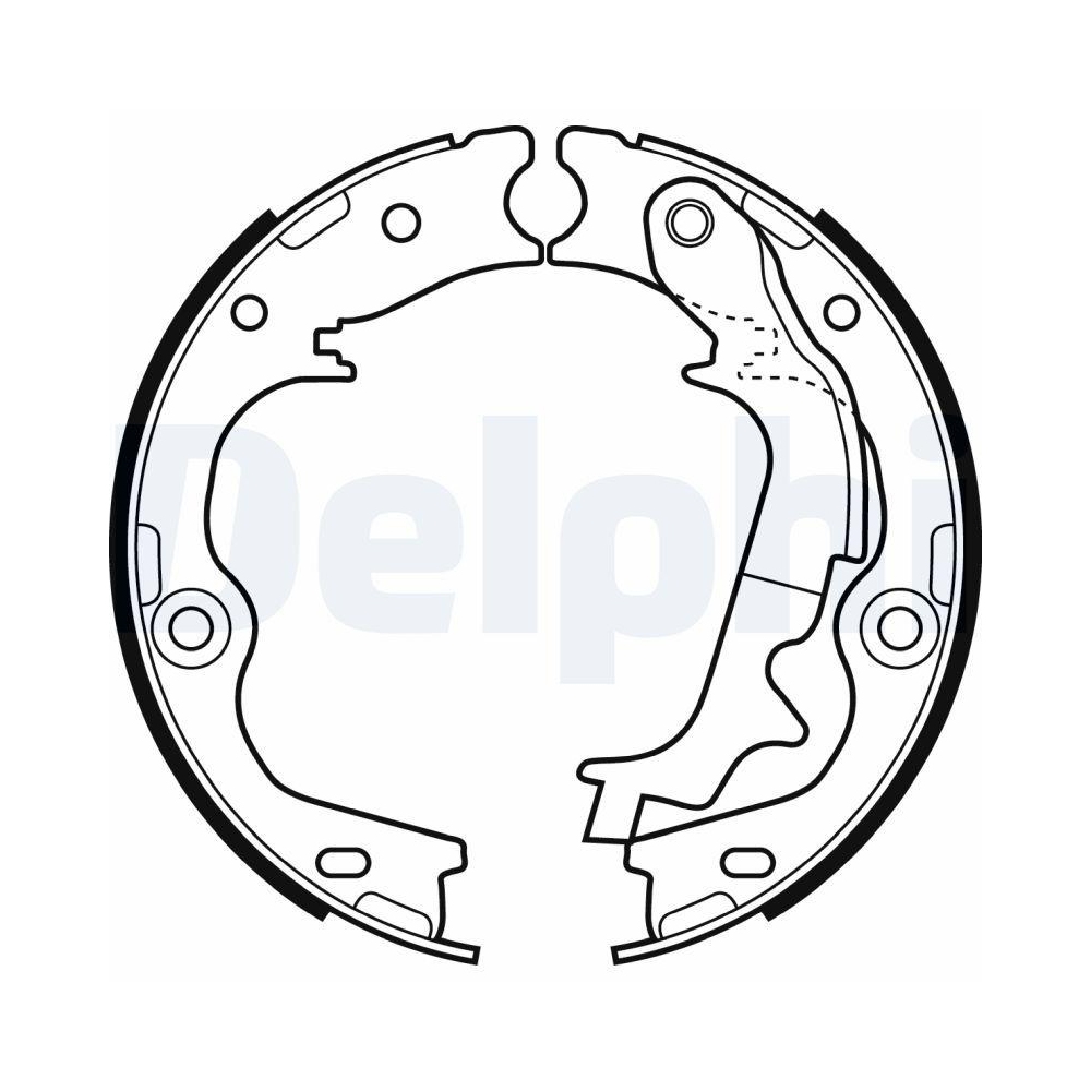 DELPHI LS2083 Bremsbackensatz, Feststellbremse f&uuml;r HYUNDAI KIA, Hinterachse