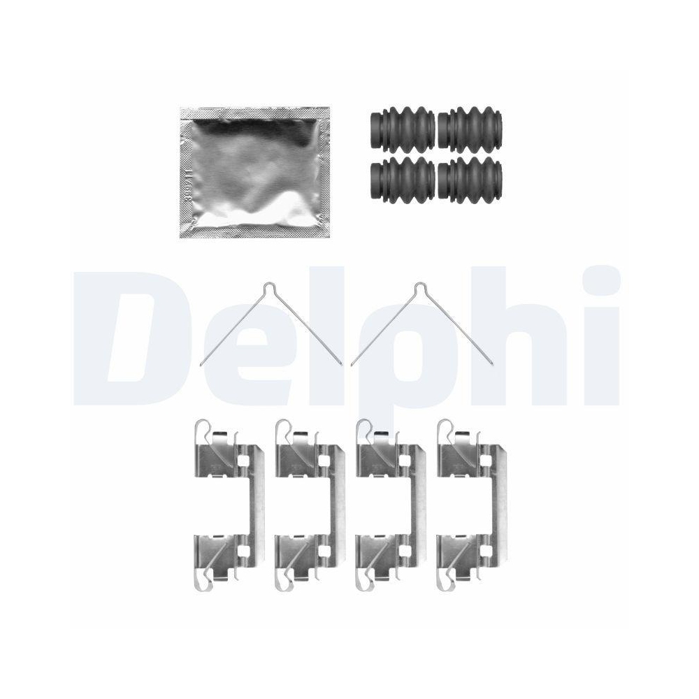 DELPHI LX0762 Zubeh&ouml;rsatz, Scheibenbremsbelag f&uuml;r HONDA, Vorderachse