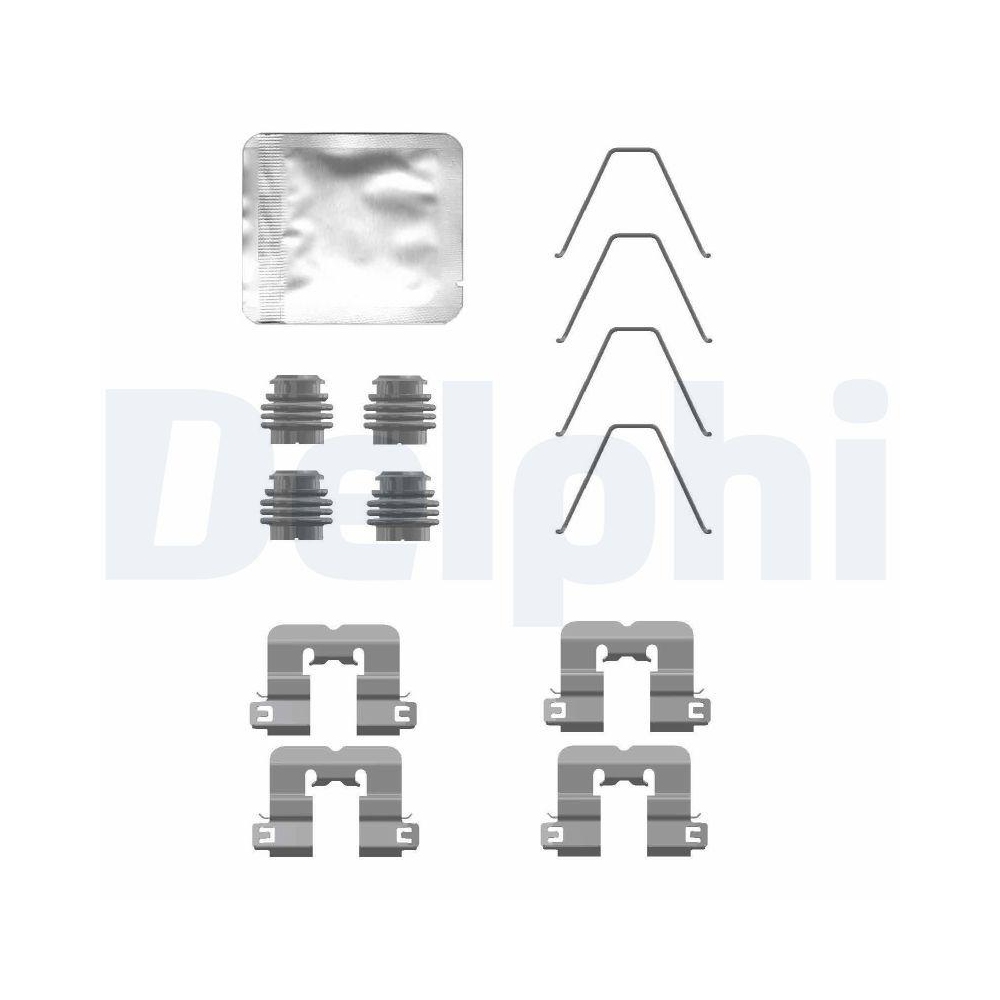 DELPHI LX0763 Zubeh&ouml;rsatz, Scheibenbremsbelag f&uuml;r, Hinterachse