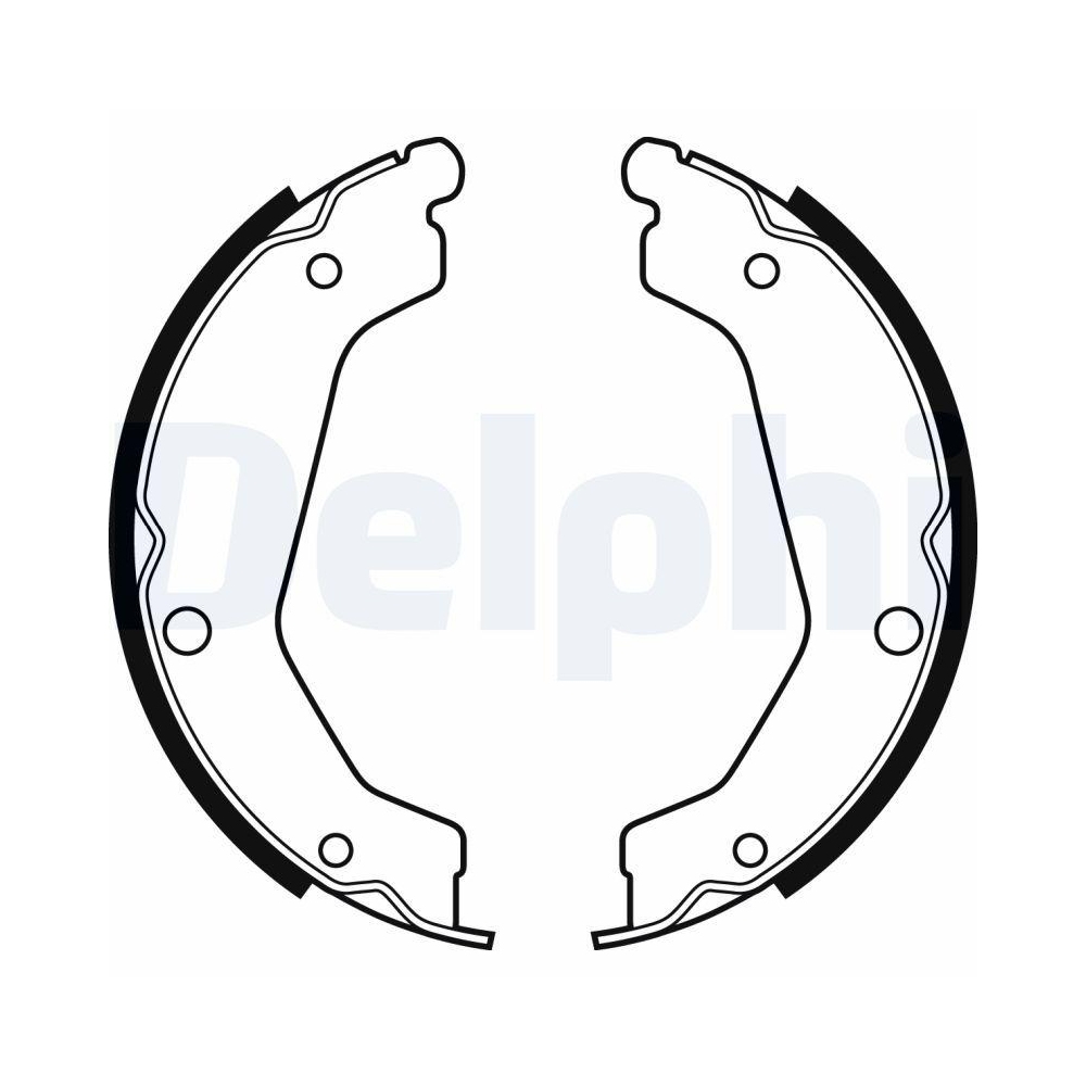 Bremsbackensatz, Feststellbremse DELPHI LS2085 für HYUNDAI, Hinterachse