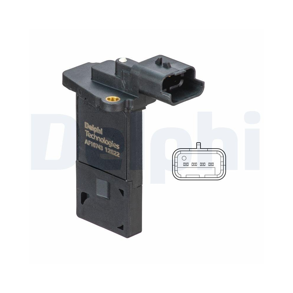 DELPHI AF10743-12B1 Luftmassenmesser f&uuml;r CITRO&Euml;N FIAT OPEL PEUGEOT VAUXHALL DS