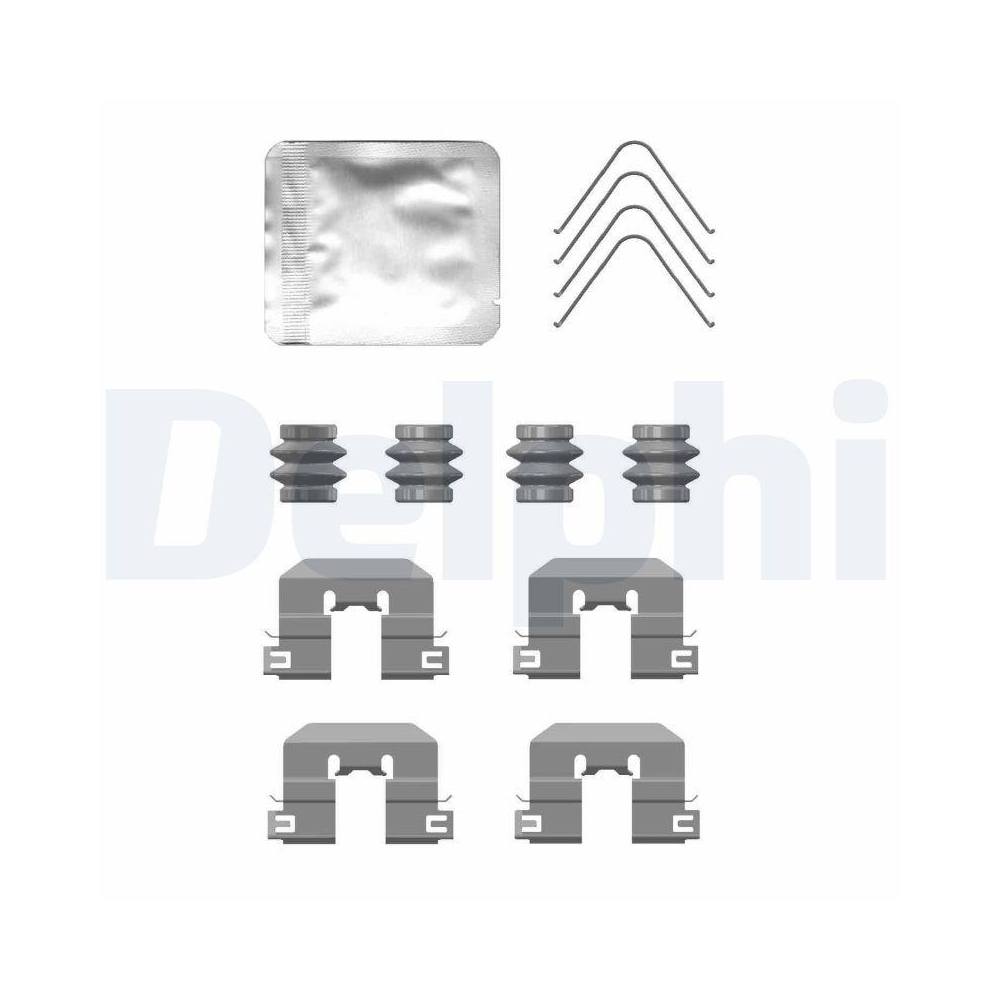 DELPHI LX0764 Zubeh&ouml;rsatz, Scheibenbremsbelag f&uuml;r, Hinterachse