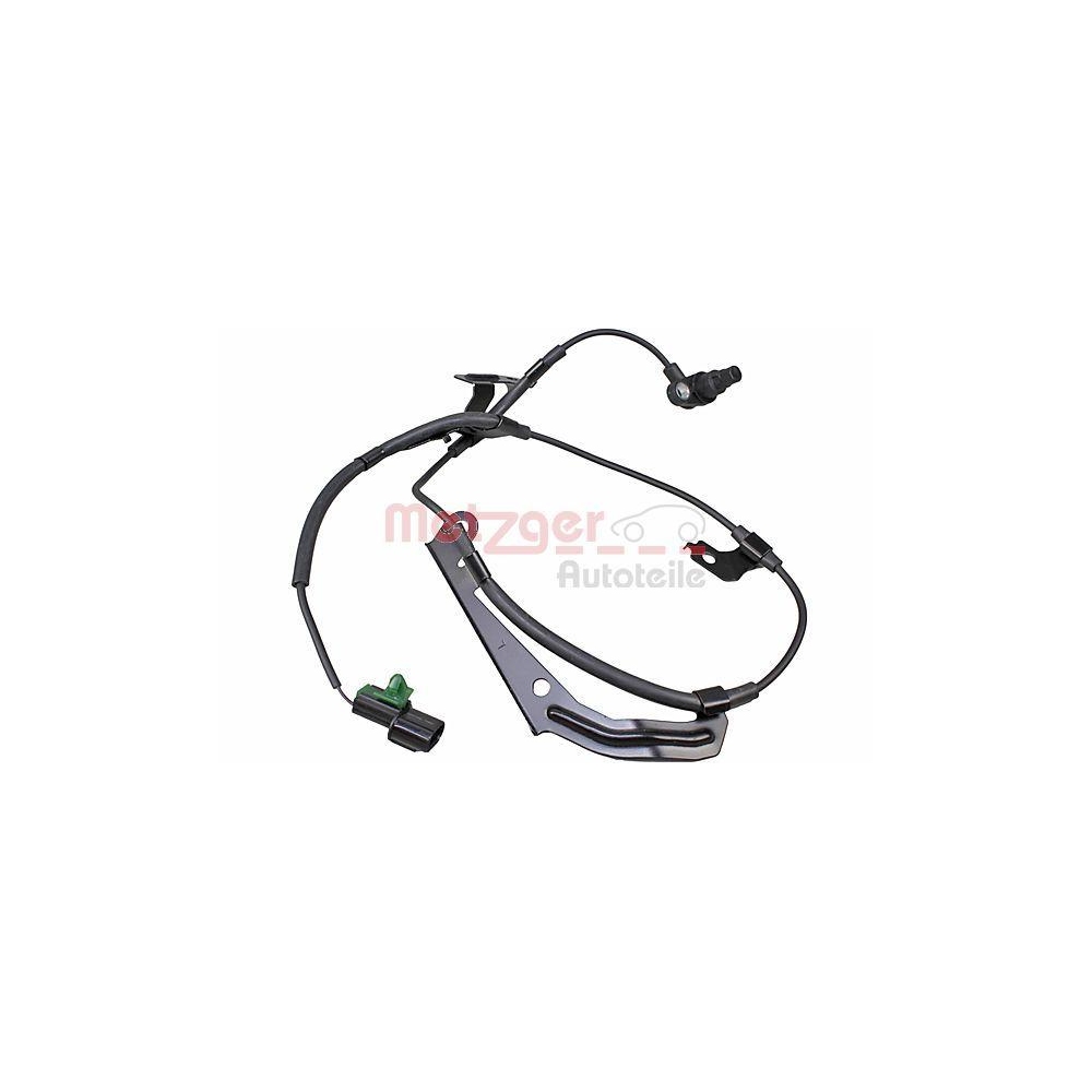 Sensor, Raddrehzahl METZGER 09001459 f&uuml;r MITSUBISHI, Vorderachse links