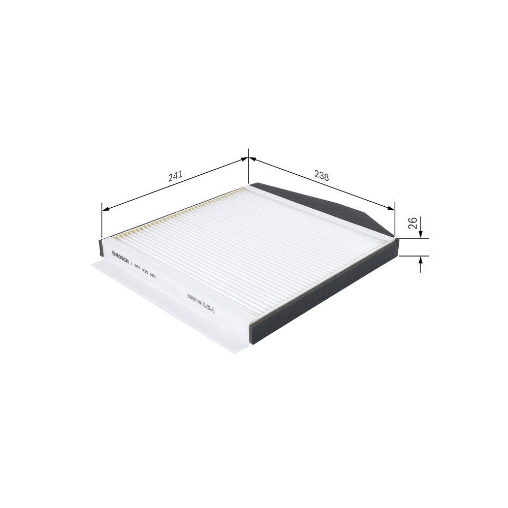 Filter, Innenraumluft BOSCH 1 987 435 061 für VOLVO
