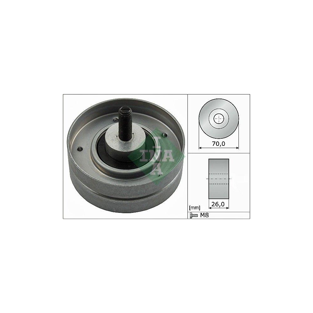 Umlenk-/F&uuml;hrungsrolle, Keilrippenriemen Schaeffler INA 532 0524 10 f&uuml;r BMW MINI