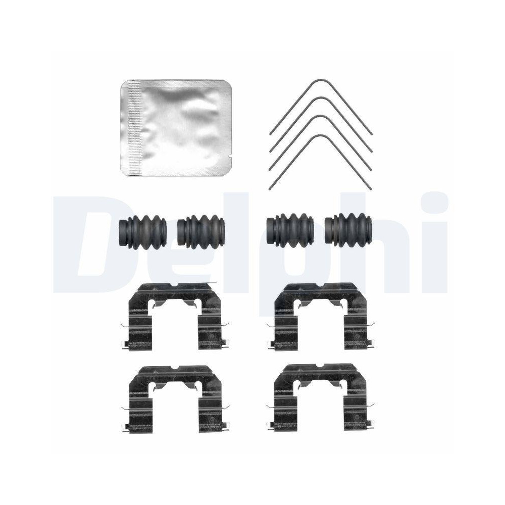 DELPHI LX0765 Zubeh&ouml;rsatz, Scheibenbremsbelag f&uuml;r, Vorderachse