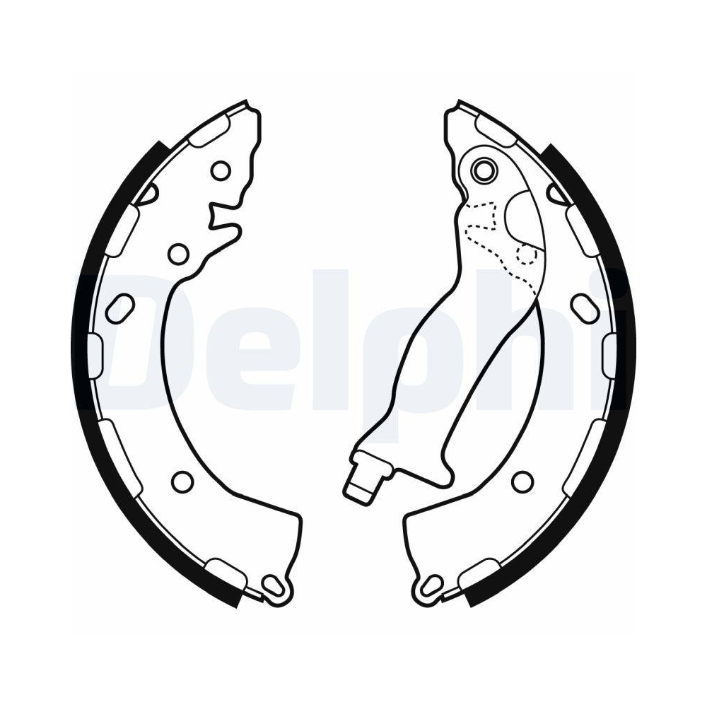 DELPHI LS2087 Bremsbackensatz f&uuml;r HYUNDAI KIA HYUNDAI (BEIJING) KIA (DYK)
