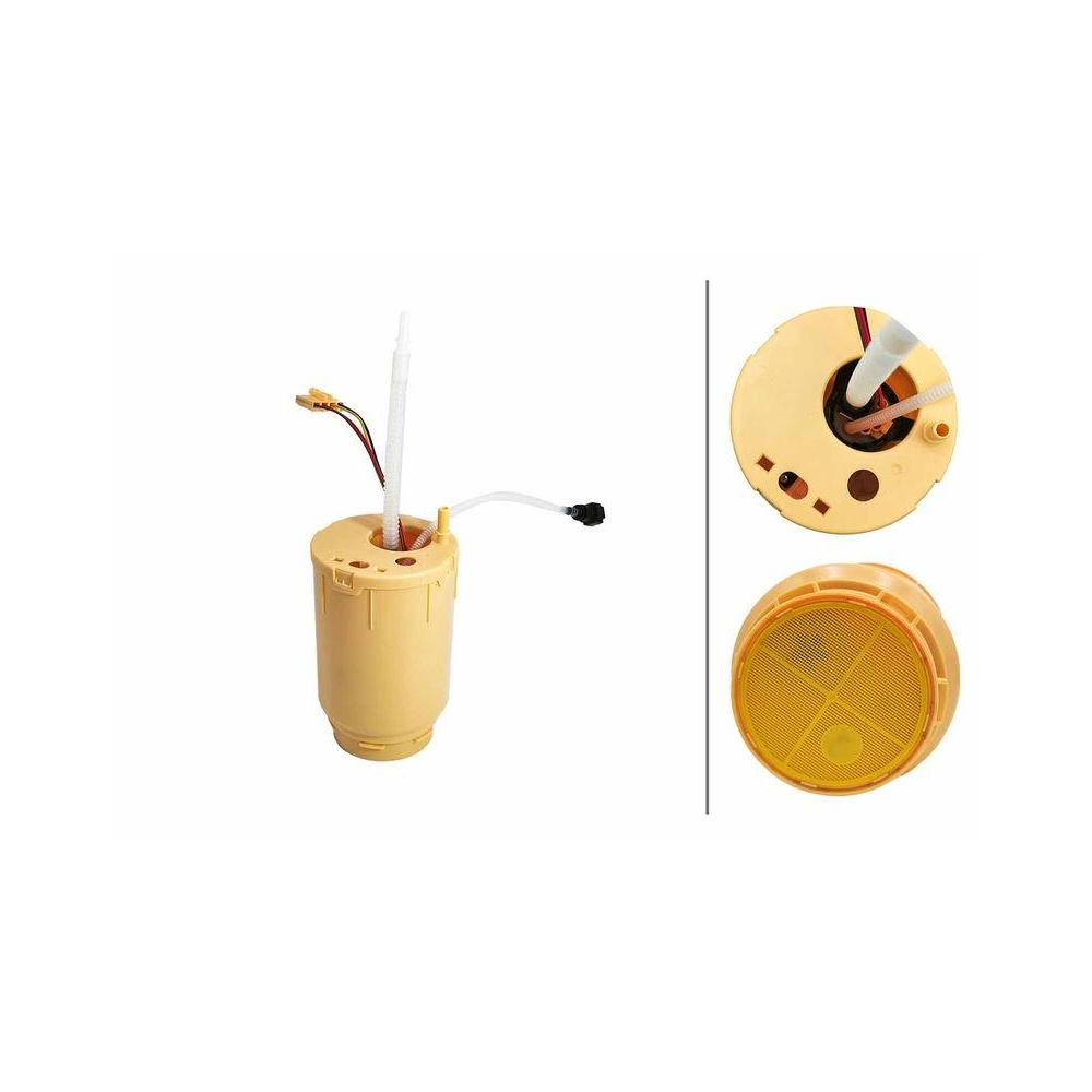 HELLA Schlingertopf, Kraftstoffpumpe 8TF 358 316-071 für AUDI VW, rechts