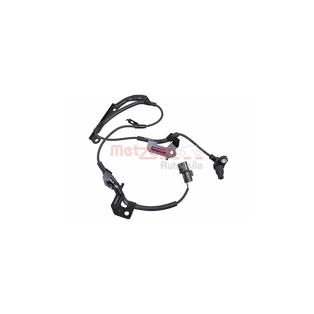 Sensor, Raddrehzahl METZGER 09001460 f&uuml;r MITSUBISHI, Vorderachse rechts